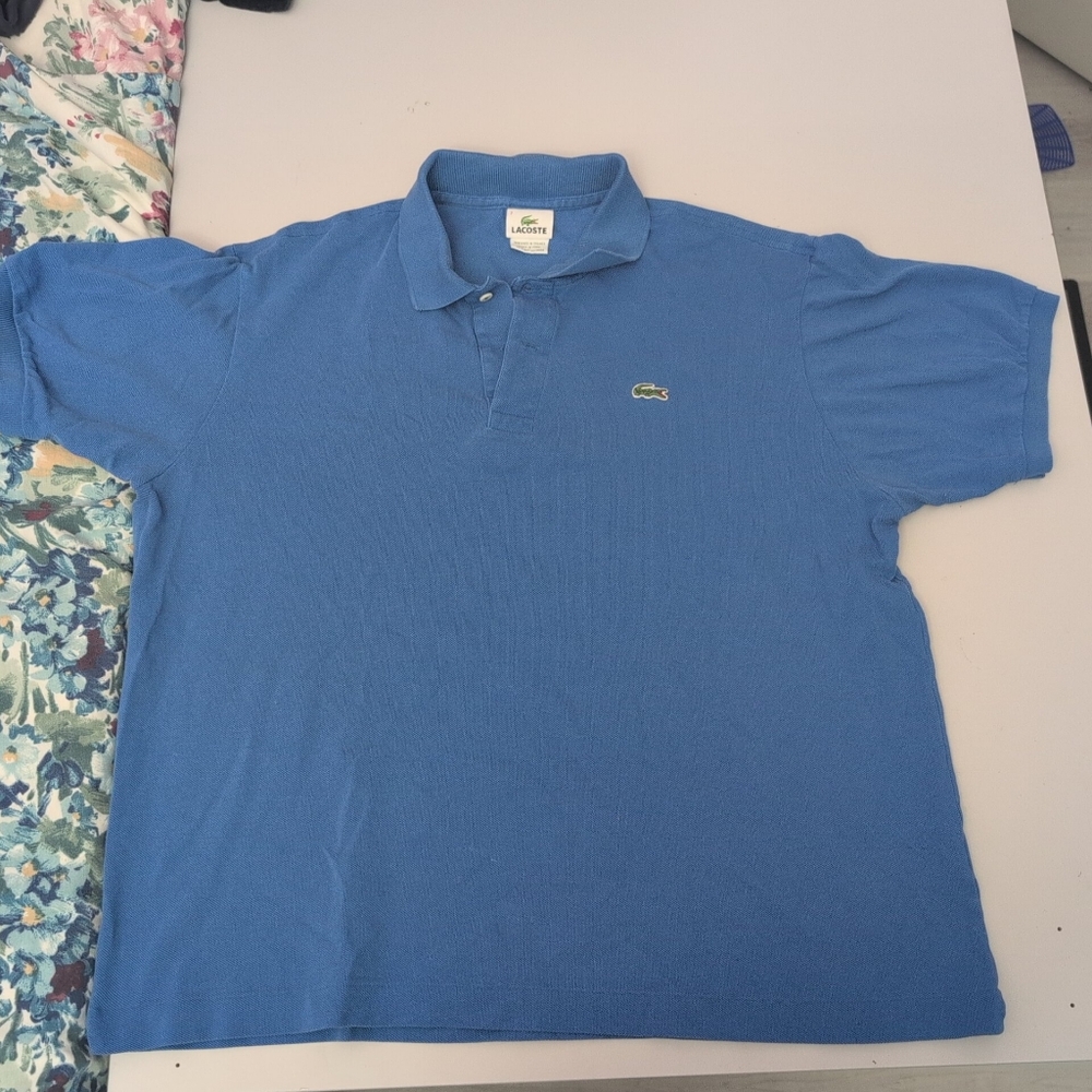 Lacoste Men's Blue Polo Shirt Large 2XL Size 7